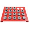 H & H Industrial Products Pro-Series 18 Piece ER-32 Spring Collet Set With Rack 3901-5365